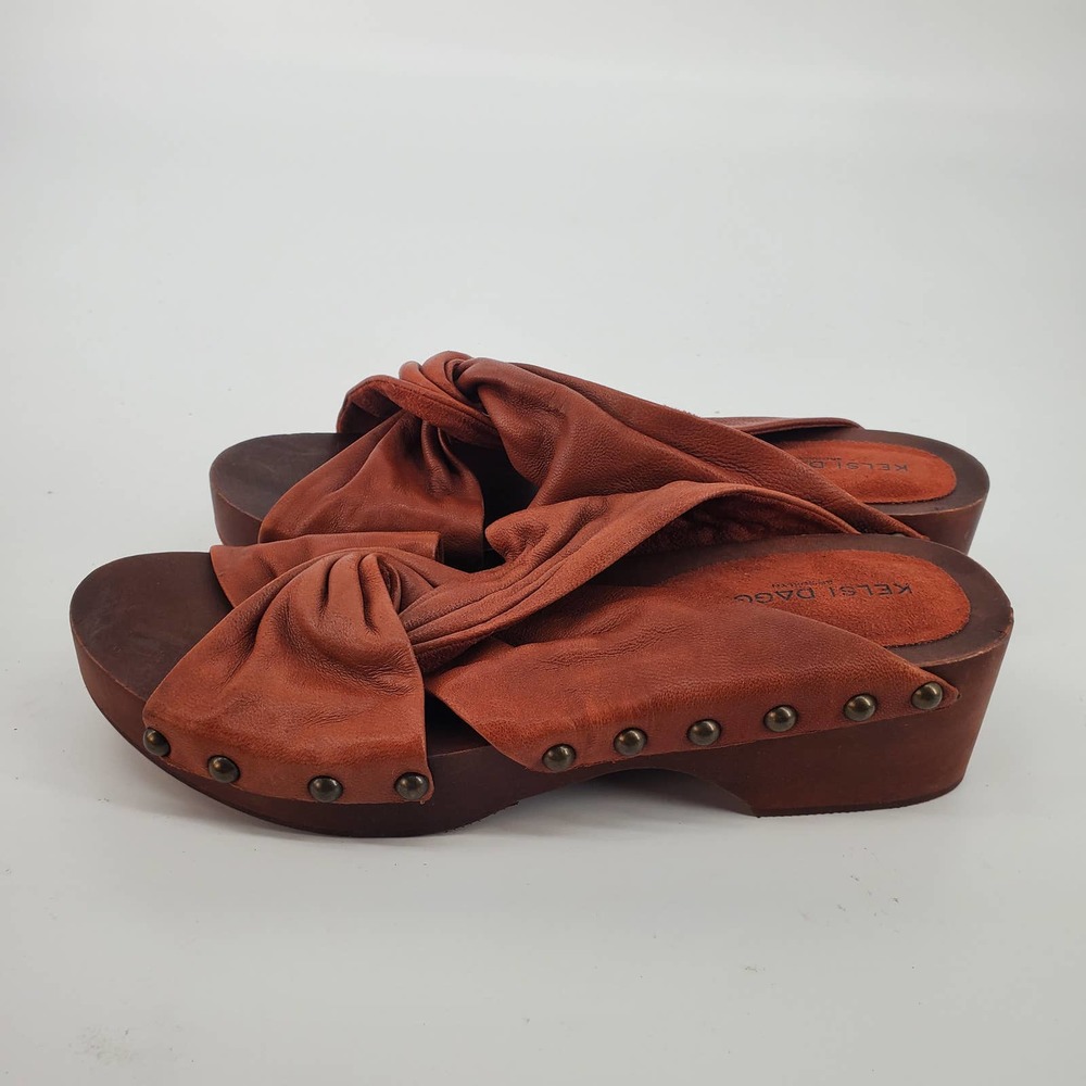 Women's Rust Knot-Top Slide Sandals